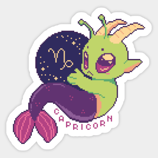 Capricorn - Zodiac Alien Sticker